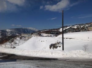 雪見温泉。