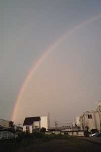 虹だぁ！