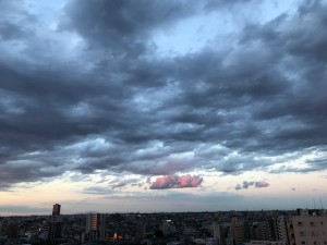 ピンクの雲？