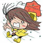 台風。。。