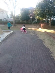 自転車乗れました！